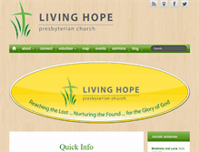 Tablet Screenshot of livinghopepres.org
